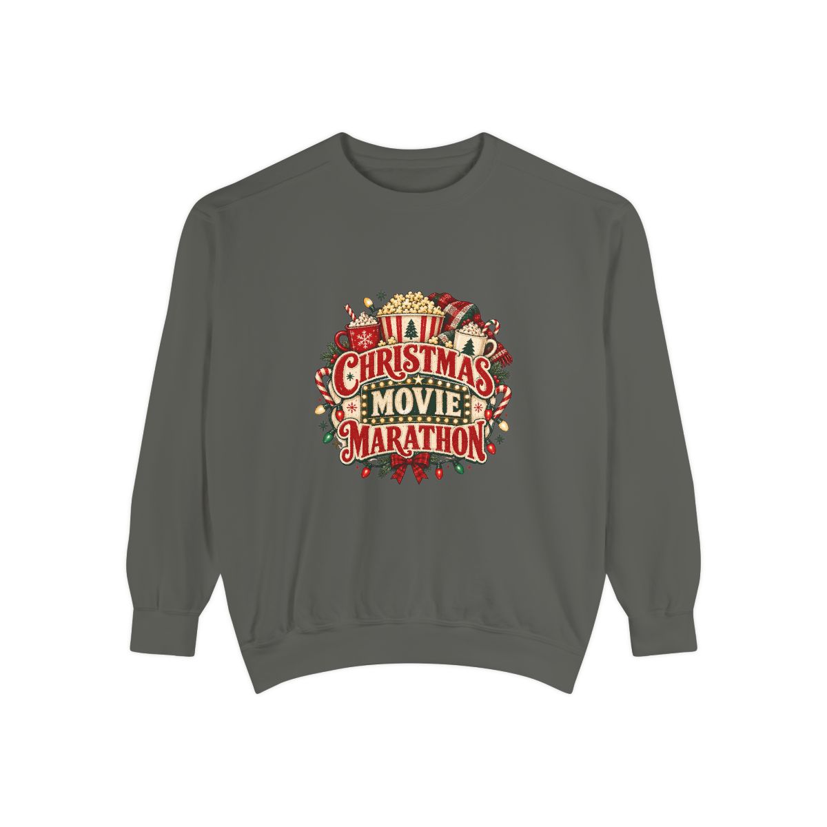Christmas Movie Marathon Sweatshirt | Holiday Film Night Cozy Crewneck