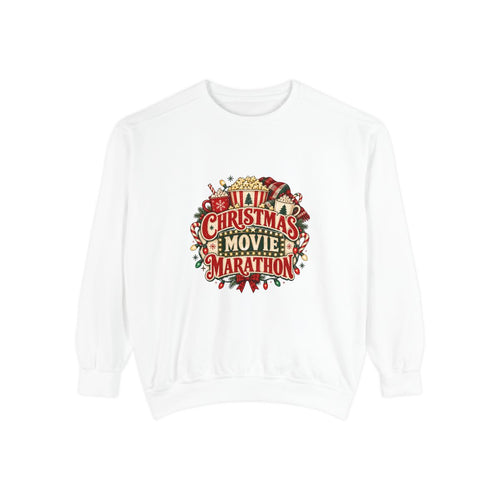 Christmas Movie Marathon Sweatshirt | Holiday Film Night Cozy Crewneck