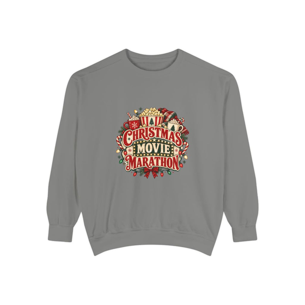 Christmas Movie Marathon Sweatshirt | Holiday Film Night Cozy Crewneck