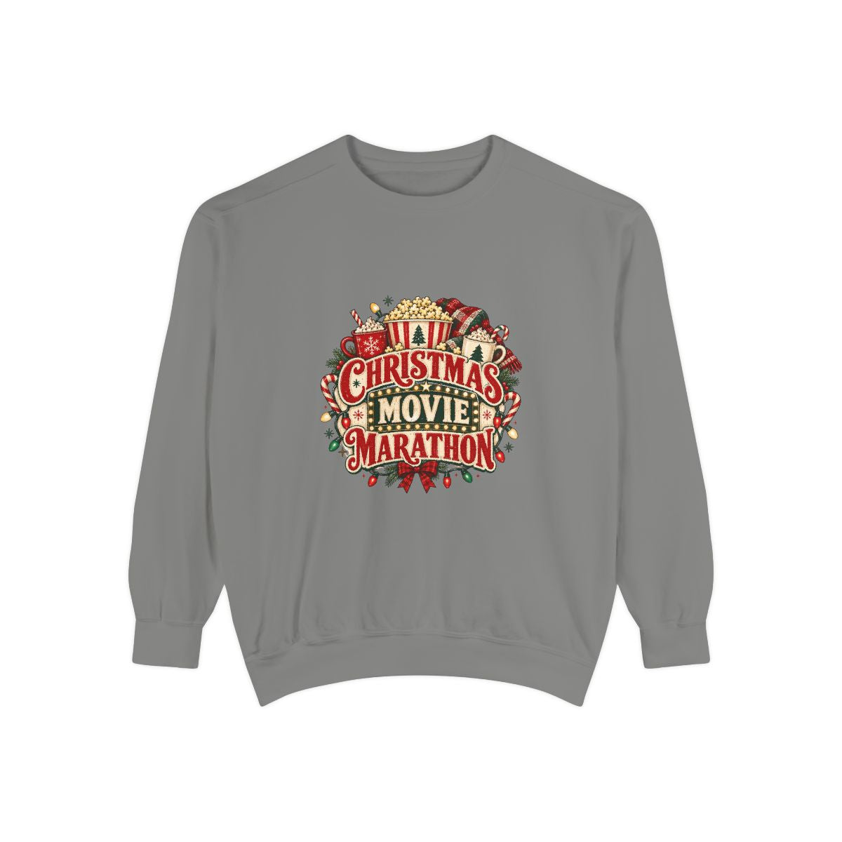 Christmas Movie Marathon Sweatshirt | Holiday Film Night Cozy Crewneck