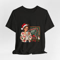 Christmas Spirit Illustration T-Shirt | Cozy Holiday Coffee Design