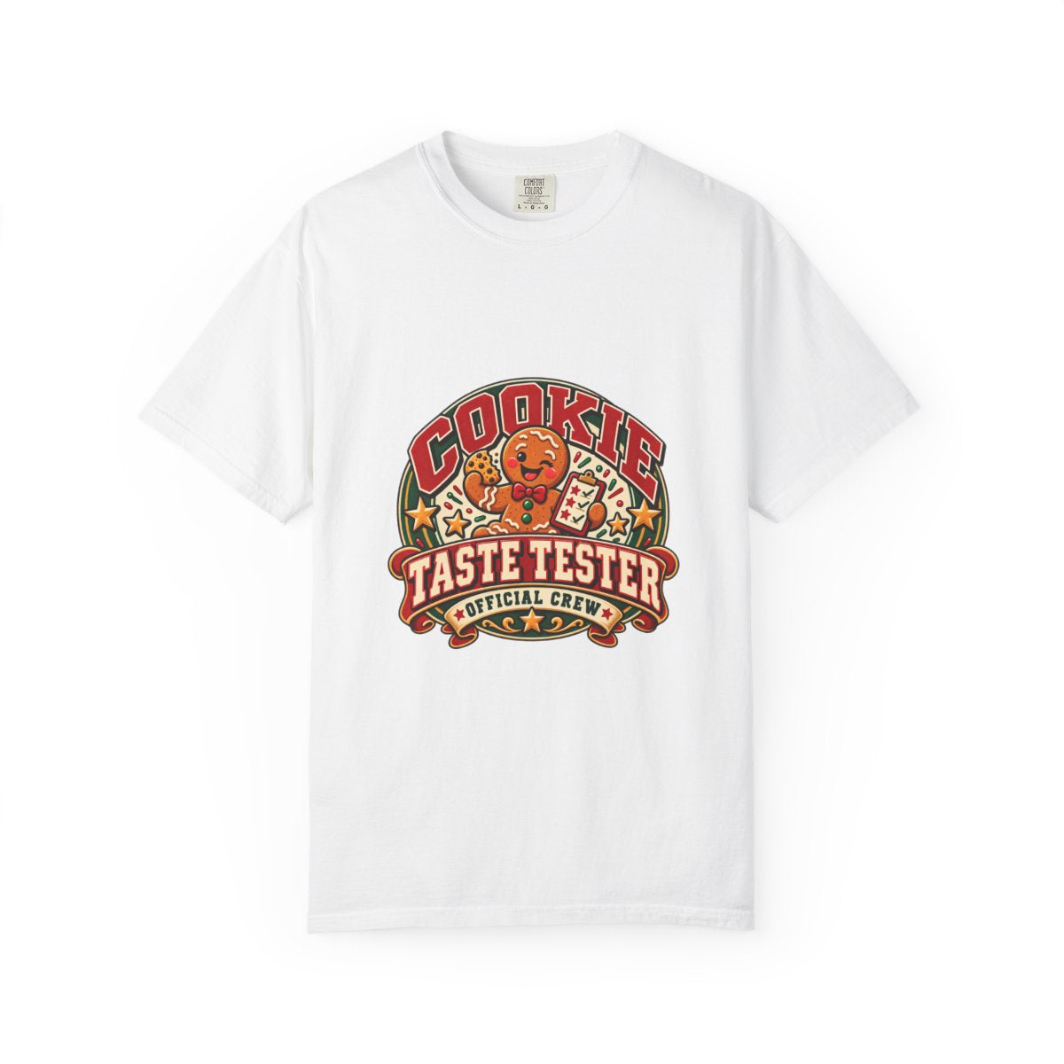 Cookie Taste Tester T-shirt | Retro Cartoon Cookie Badge