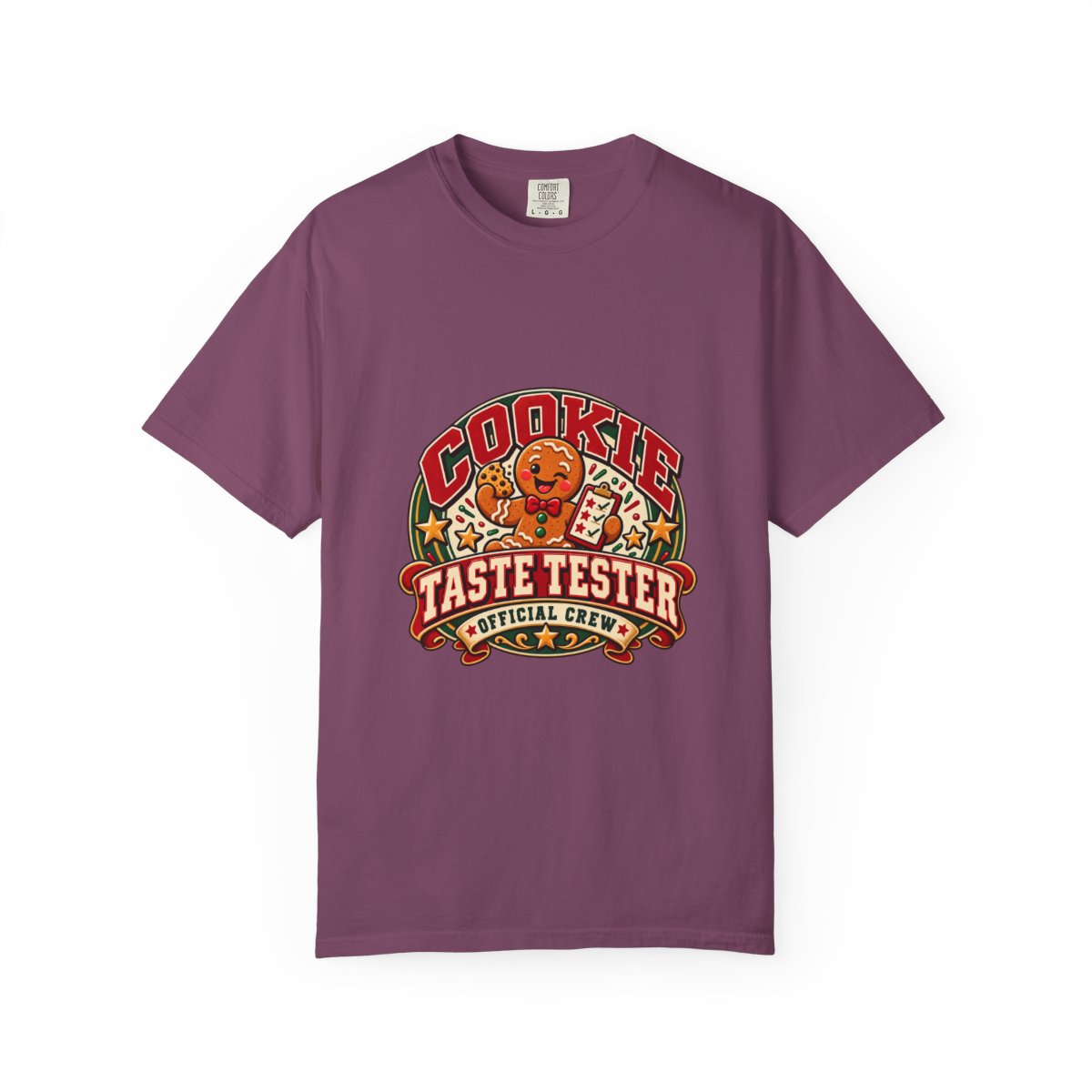 Cookie Taste Tester T-shirt | Retro Cartoon Cookie Badge