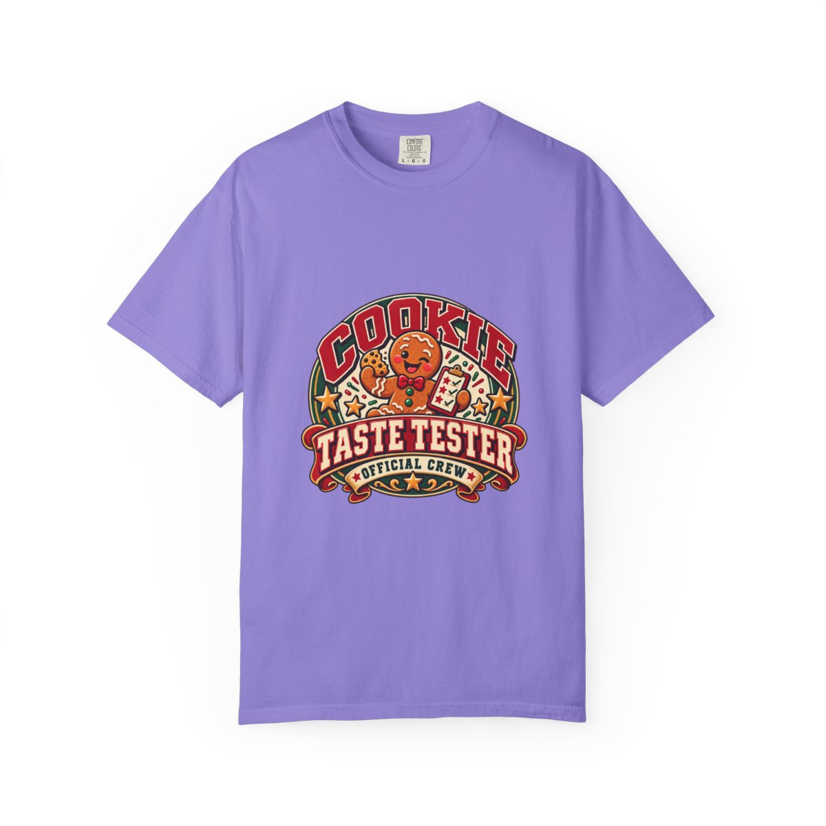 Cookie Taste Tester T-shirt | Retro Cartoon Cookie Badge