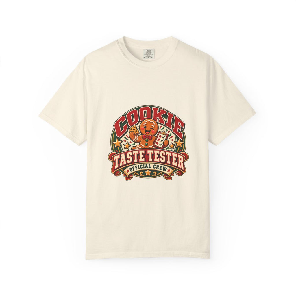 Cookie Taste Tester T-shirt | Retro Cartoon Cookie Badge