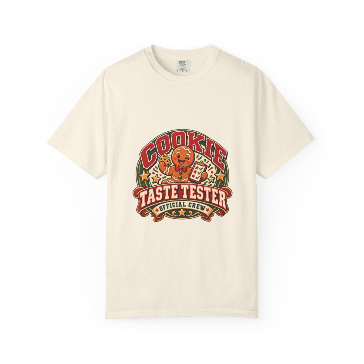 Cookie Taste Tester T-shirt | Retro Cartoon Cookie Badge