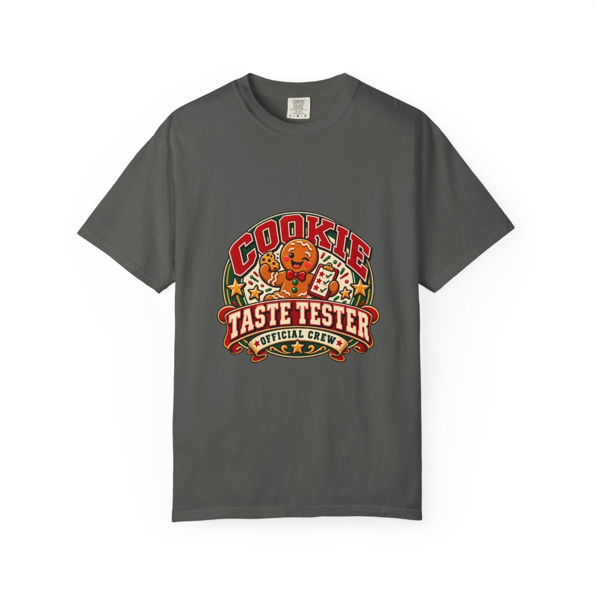 Cookie Taste Tester T-shirt | Retro Cartoon Cookie Badge