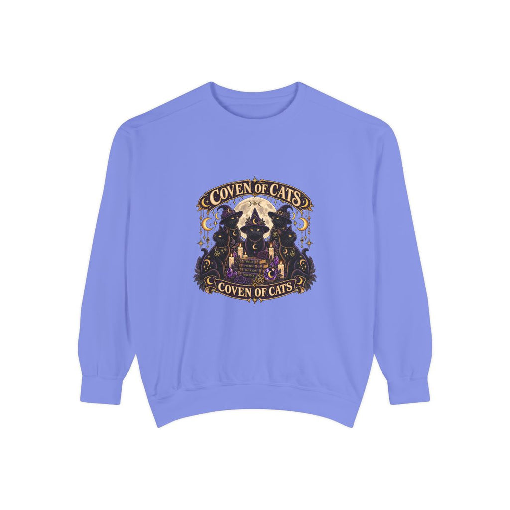 Coven of Cats sweatshirt | Witchy Black Cat Illustration