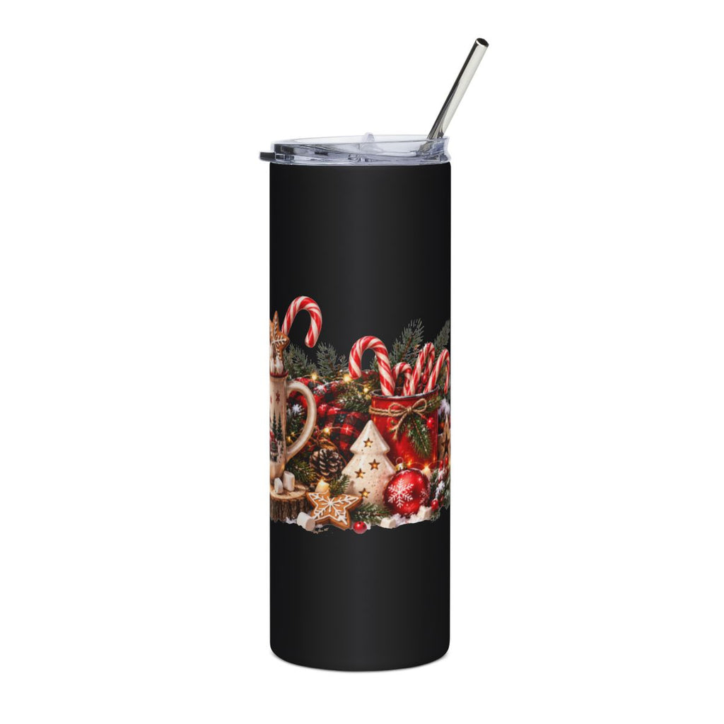 Cozy Hot Cocoa & Lantern Christmas 20oz Tumbler | Holiday Cocoa Scene