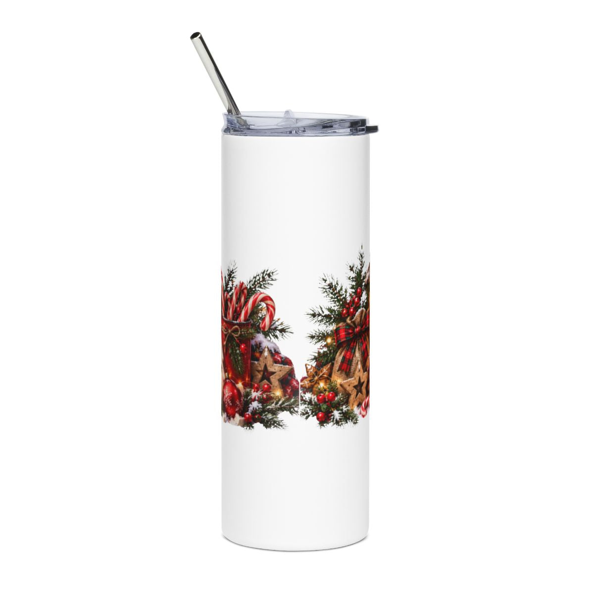 Cozy Hot Cocoa & Lantern Christmas 20oz Tumbler | Holiday Cocoa Scene