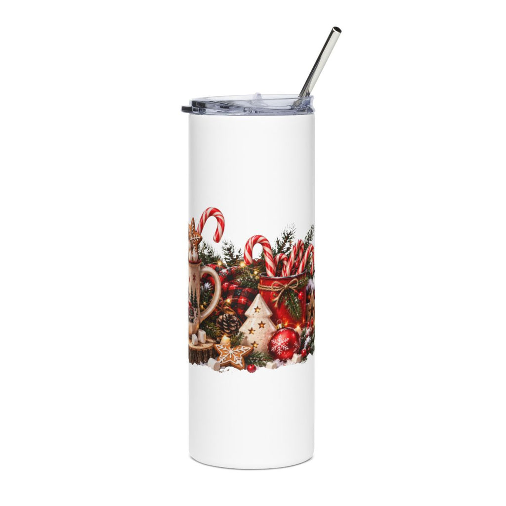 Cozy Hot Cocoa & Lantern Christmas 20oz Tumbler | Holiday Cocoa Scene