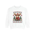 Cozy Moose Sweater Christmas Sweatshirt | Holiday Moose Graphic