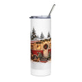Cozy Vintage Camper Christmas Tumbler | 20oz Stainless Steel