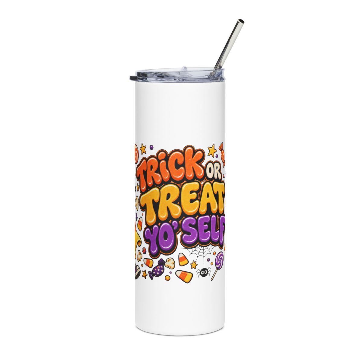 Cute Candy Ghost Halloween Tumbler | 20oz Stainless Steel