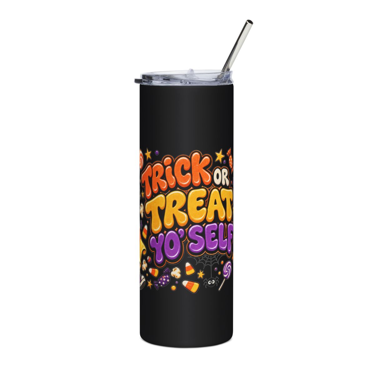 Cute Candy Ghost Halloween Tumbler | 20oz Stainless Steel