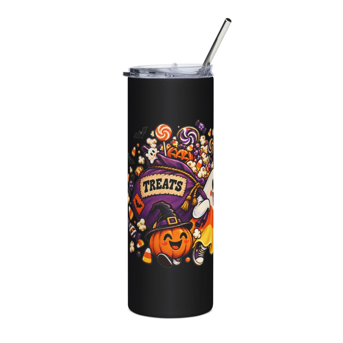 Cute Candy Ghost Halloween Tumbler | 20oz Stainless Steel