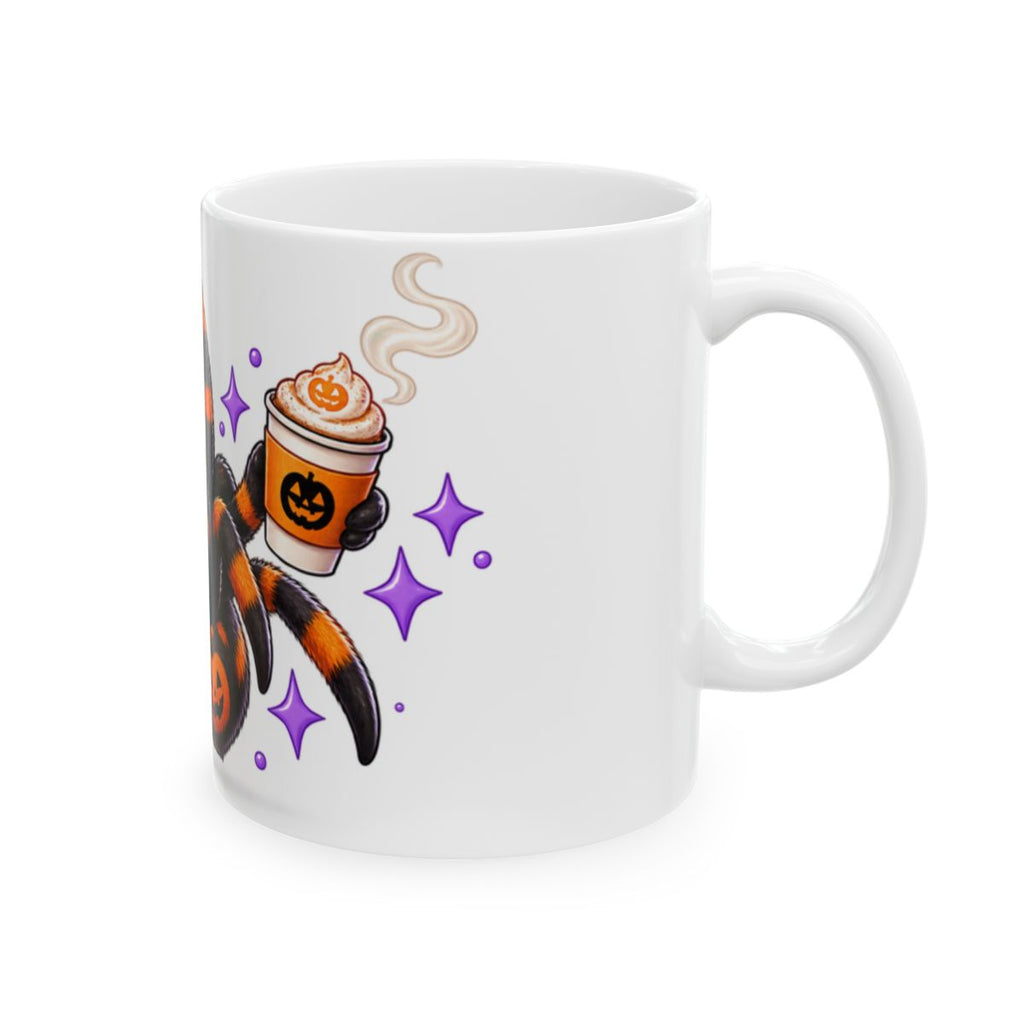 Cute Halloween Spider Mug | Pumpkin Beanie Coffee Ceramic Mug