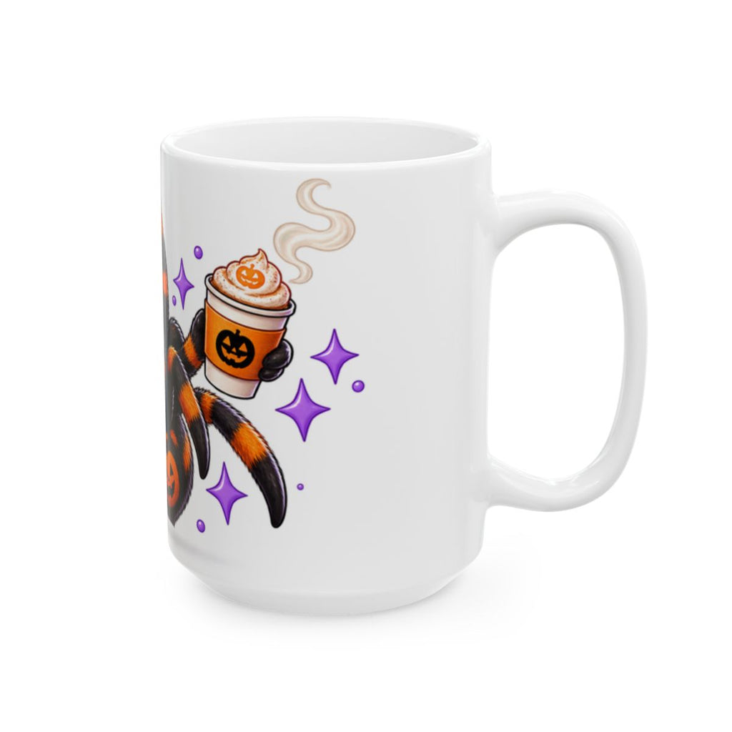 Cute Halloween Spider Mug | Pumpkin Beanie Coffee Ceramic Mug