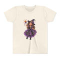 Cute Little Witch Illustration Youth Tee | Halloween Kids Shirt