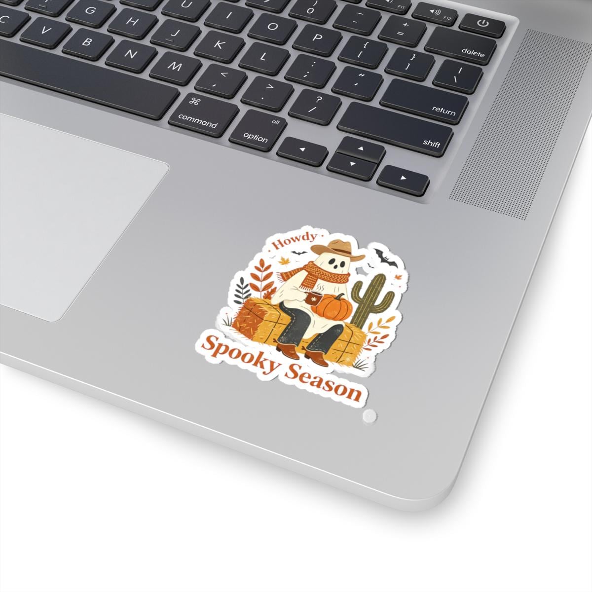 Howdy Spooky Season Ghost Sticker
