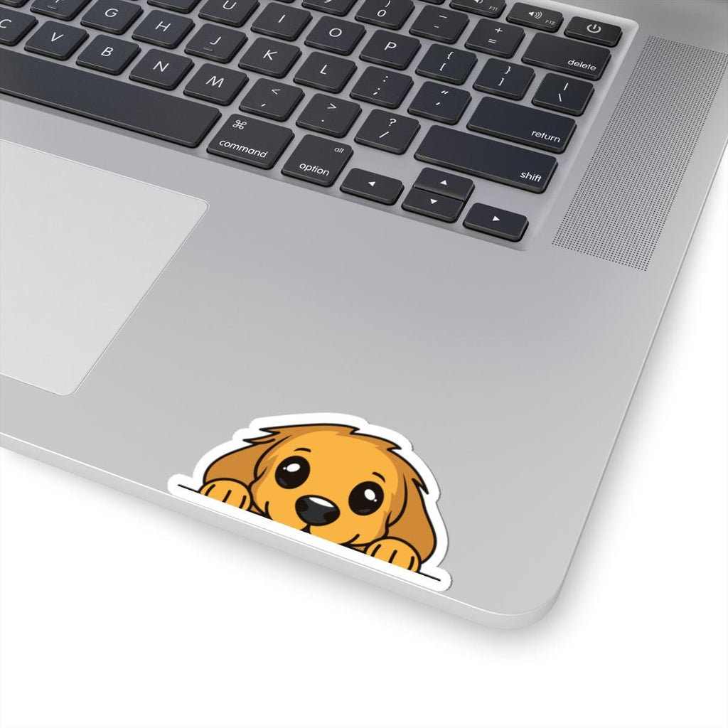 Peeking Puppy Sweat Shorts Sticker