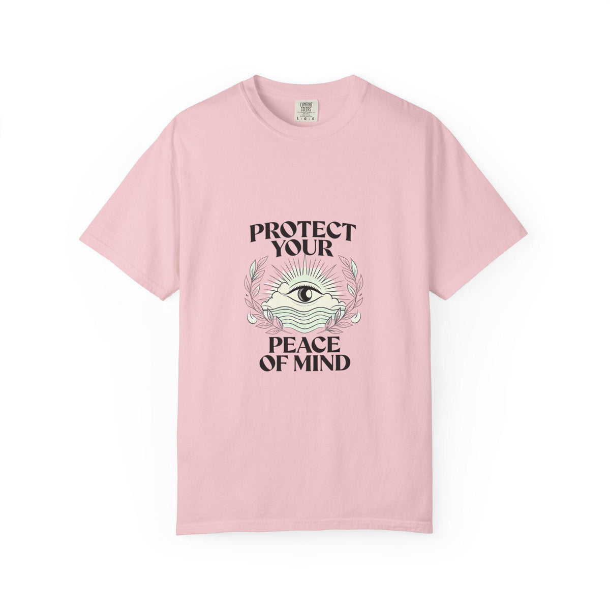 Protect Your Peace of Mind T-Shirt | All Seeing Eye Spiritual Tee | Third Eye Meditation Shirt | Mindful Gift for Her Him | Boho Cottagecore