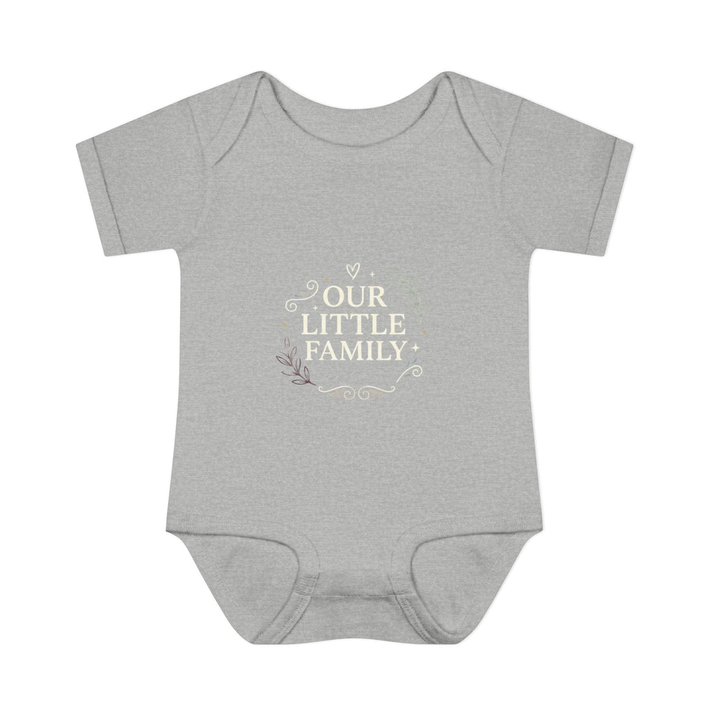Muted Floral Wreath Infant Bodysuit | Neutral Baby Onesie