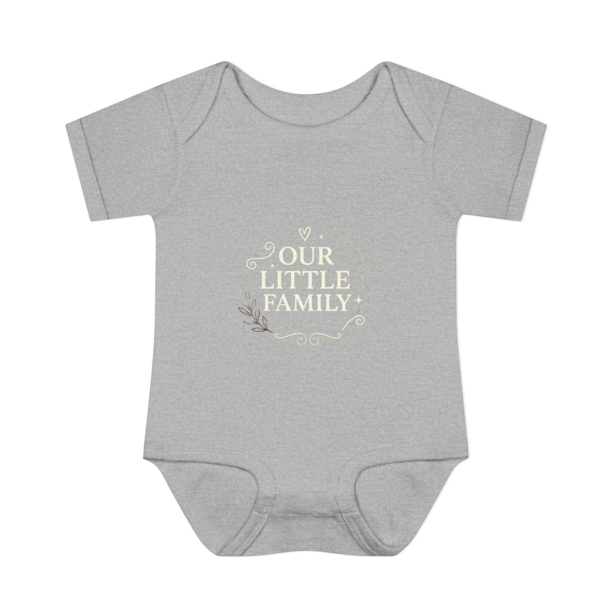 Muted Floral Wreath Infant Bodysuit | Neutral Baby Onesie