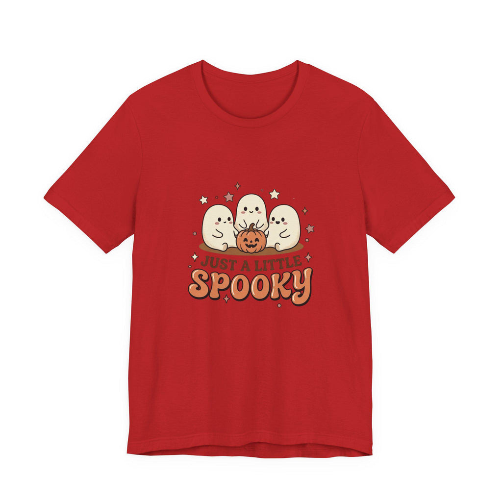 Just a Little Spooky T-Shirt | Cute Ghosts Pumpkin Halloween