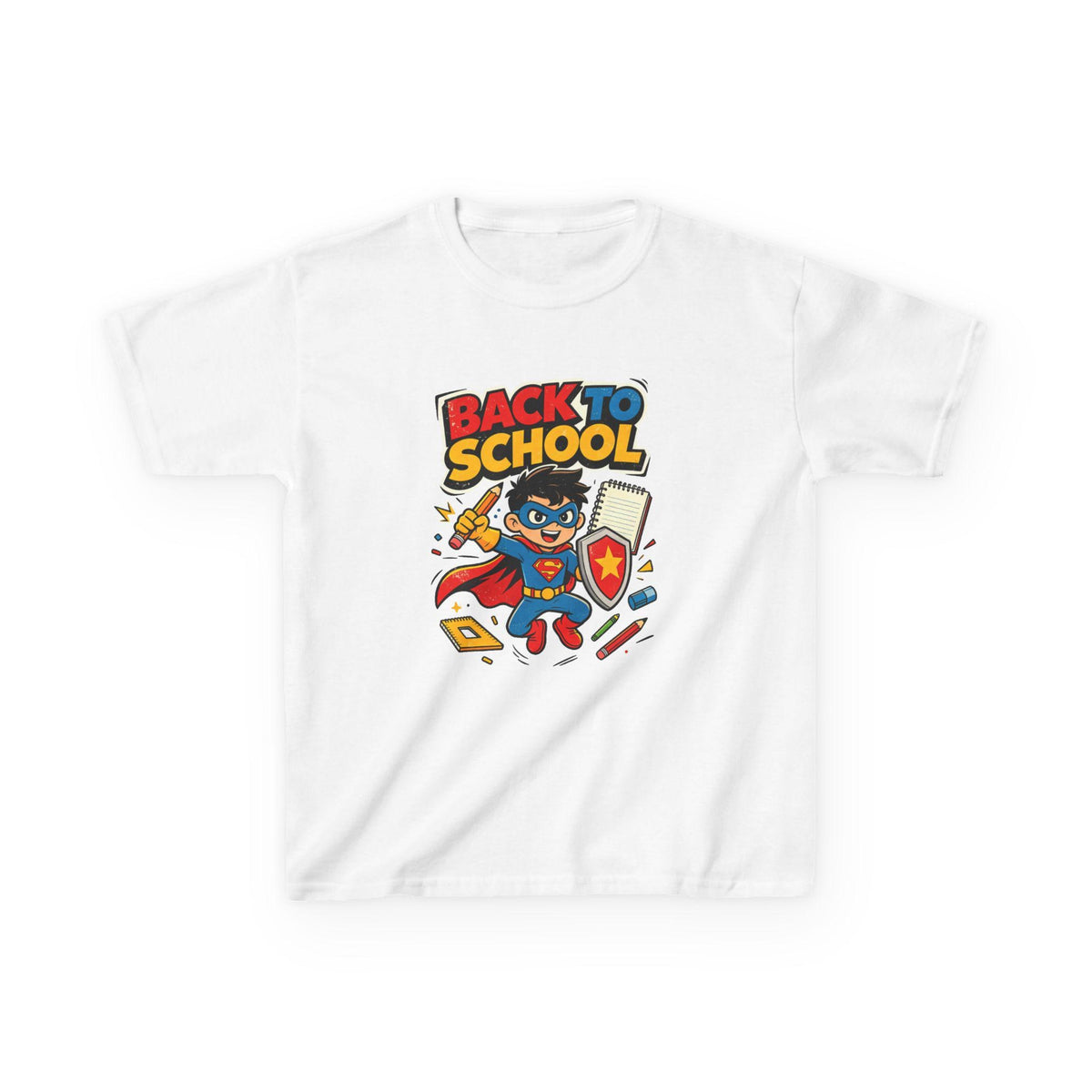 Back to School Superhero Kids Tee | Children's First Day Shirt | School Gift for Boys Girls | Elementary Student Outfit | Preschool