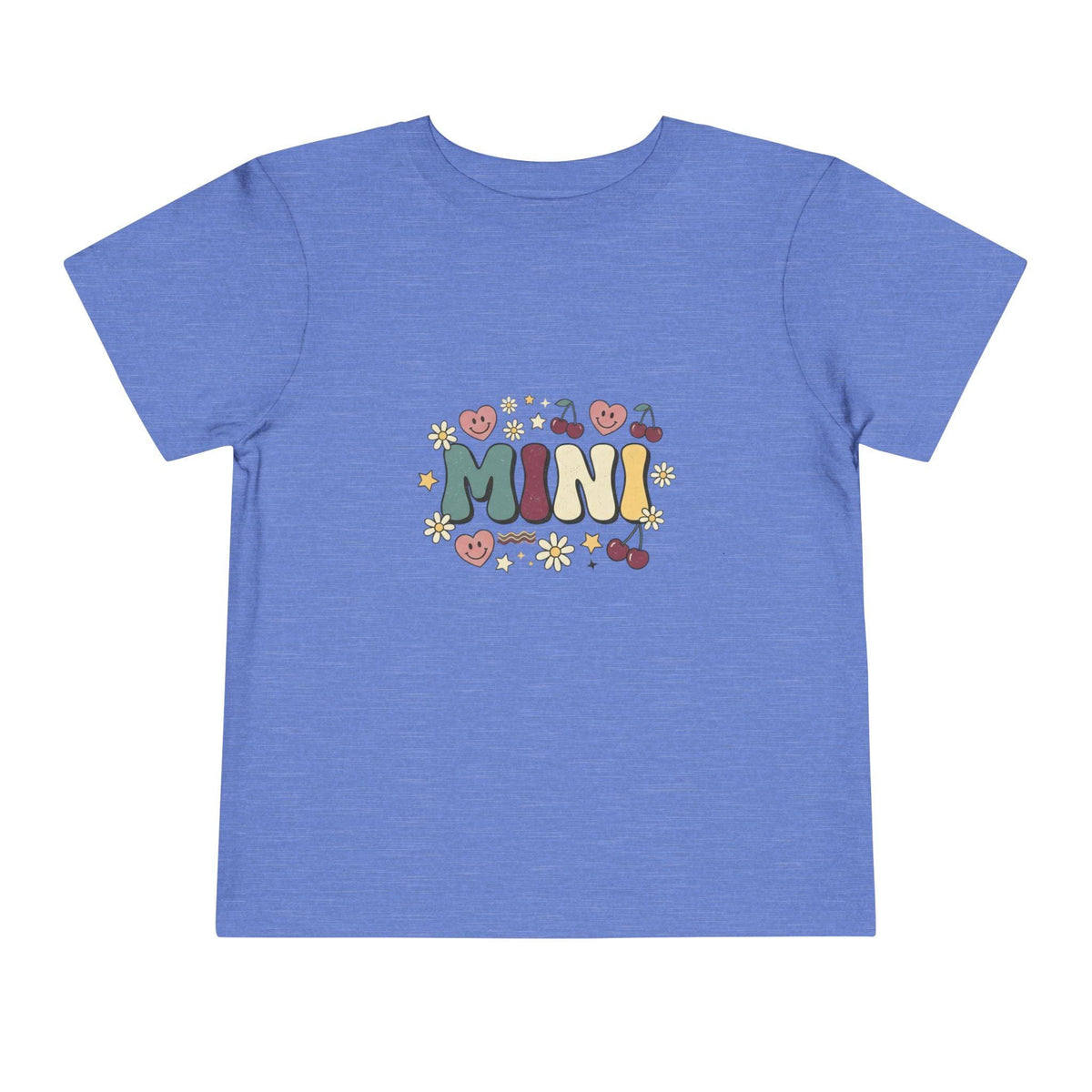MINI floral lettering toddler tee | retro cherries hearts daisies