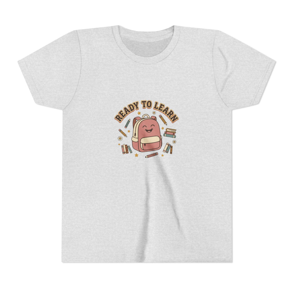 Ready to Learn Backpack Youth Tee | Back to School Kids Shirt