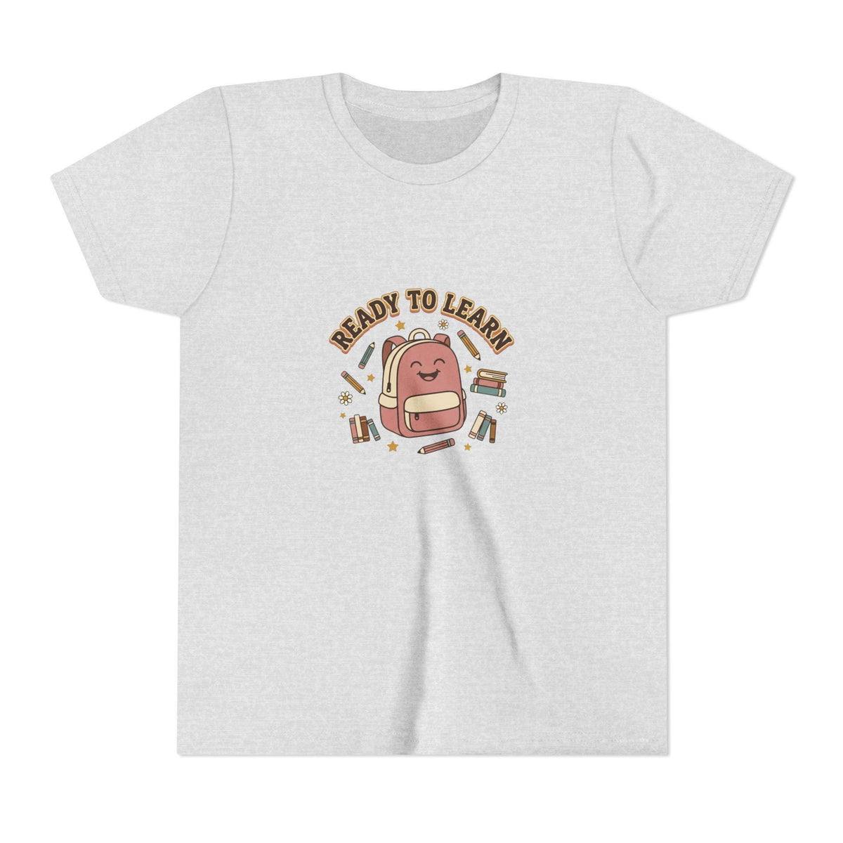 Ready to Learn Backpack Youth Tee | Back to School Kids Shirt