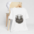 Dark Garden Society tee | Gothic floral crest, moon & crows