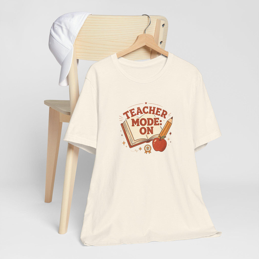Teacher Mode On T-Shirt | Apple Pencil Book Classroom Design