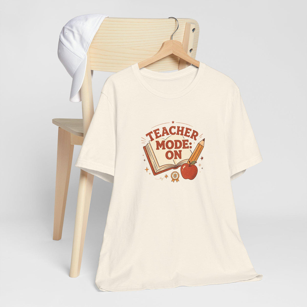 Teacher Mode On T-Shirt | Apple Pencil Book Classroom Design