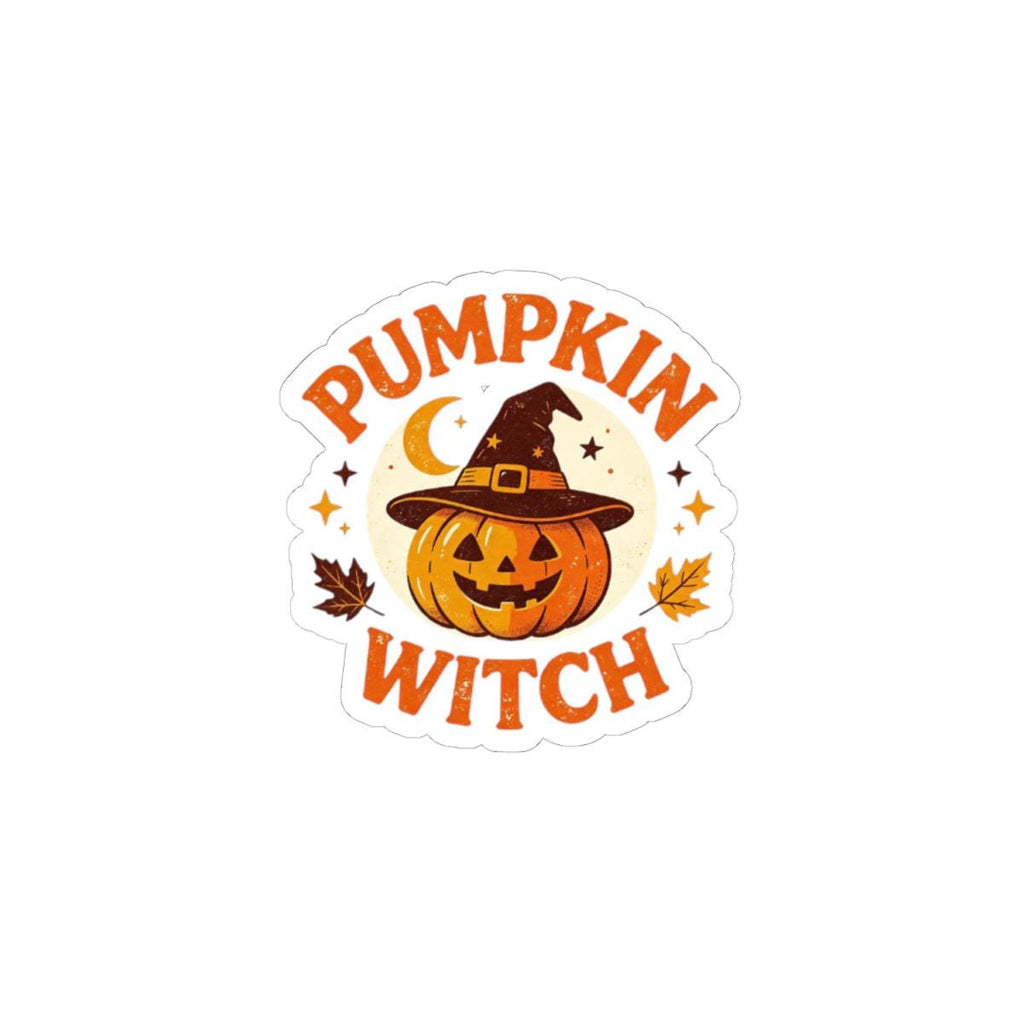 Halloween Pumpkin Witch Sticker | Spooky Jack O Lantern Decal