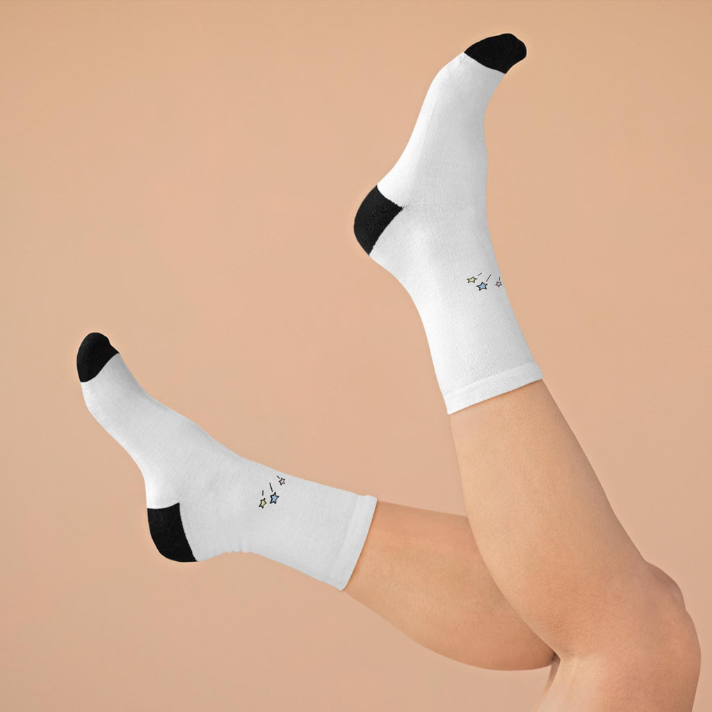 Tiny Floral Stars Socks | Recycled Poly Socks