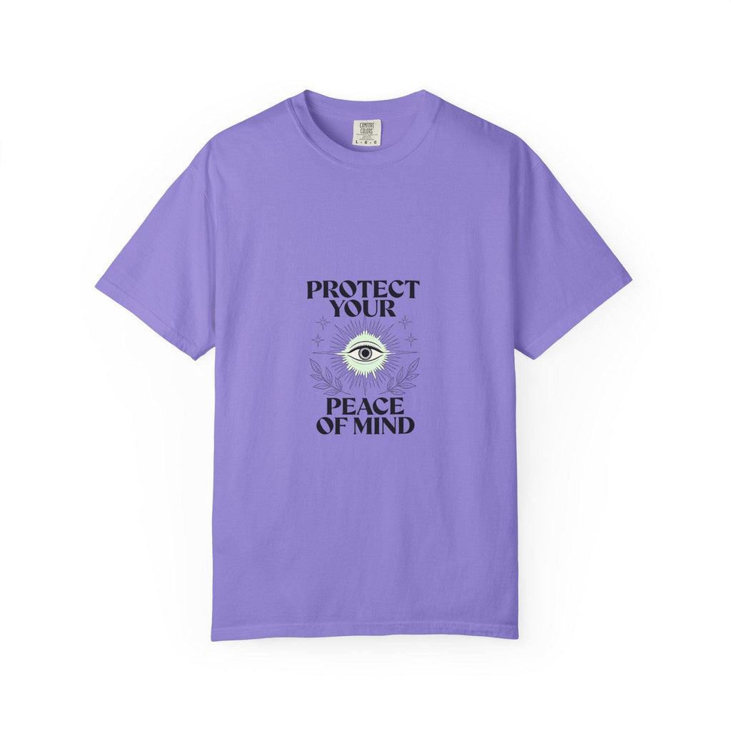 Protect Your Peace of Mind T-Shirt | Eye Illustration Spiritual Tee | Minimalist Third Eye Shirt | Mindful Gift | Yoga Meditation