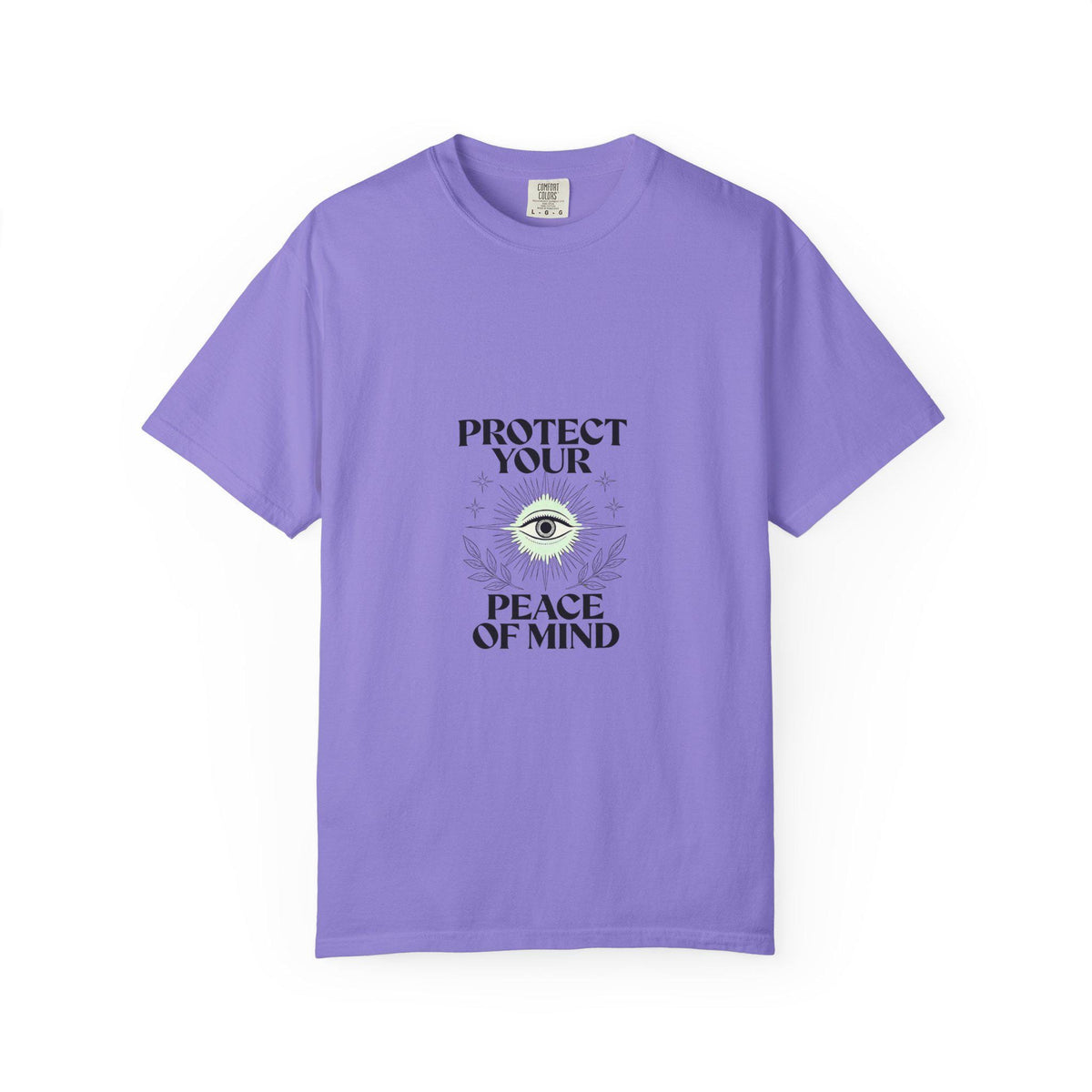 Protect Your Peace of Mind T-Shirt | Eye Illustration Spiritual Tee | Minimalist Third Eye Shirt | Mindful Gift | Yoga Meditation