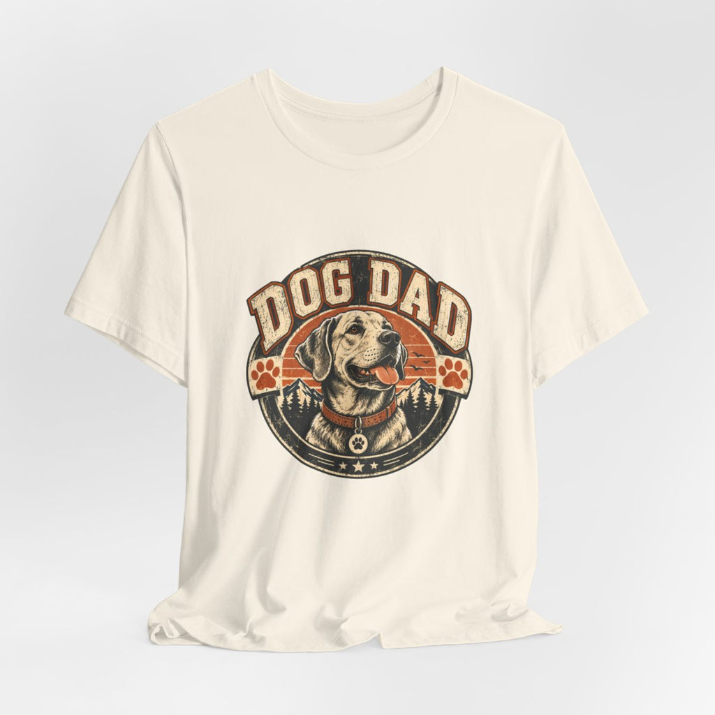 Dog Dad Retro Badge tee | Dog Dad T-Shirt, Labrador Graphic Tee