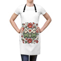 Dog Mom apron | Paw Print Hearts Bones Cooking Apron