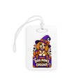 Dog Mom Halloween Puppy Luggage Tags | Cute Witch Pup Name Phone Address