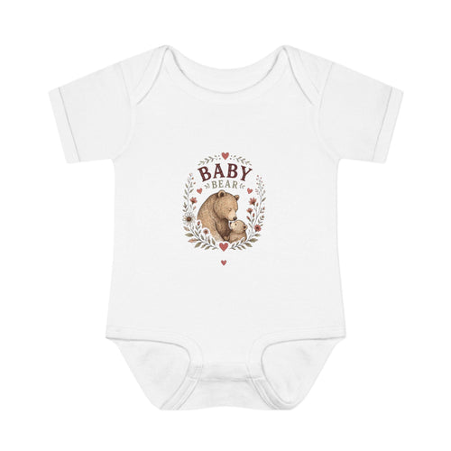 Baby Bear illustration Infant Bodysuit | Woodland Nursery, Cute Bear