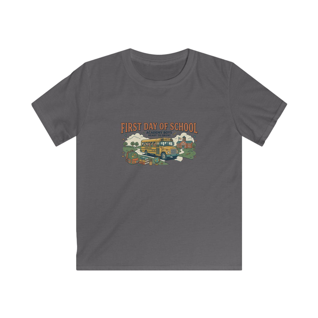 First Day of School bus illustration Kids Tee | Back to School, Classroom
