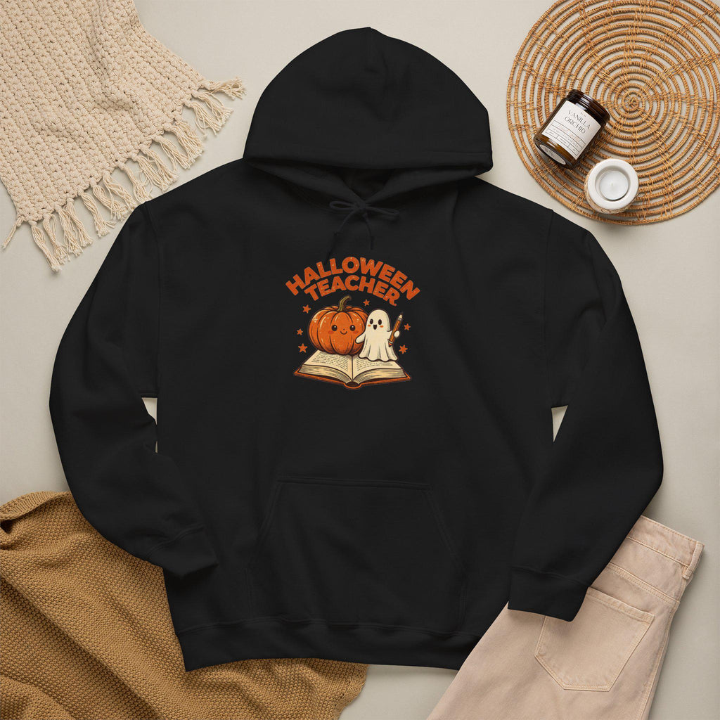 Halloween Teacher Pumpkin And Ghost Hoodie