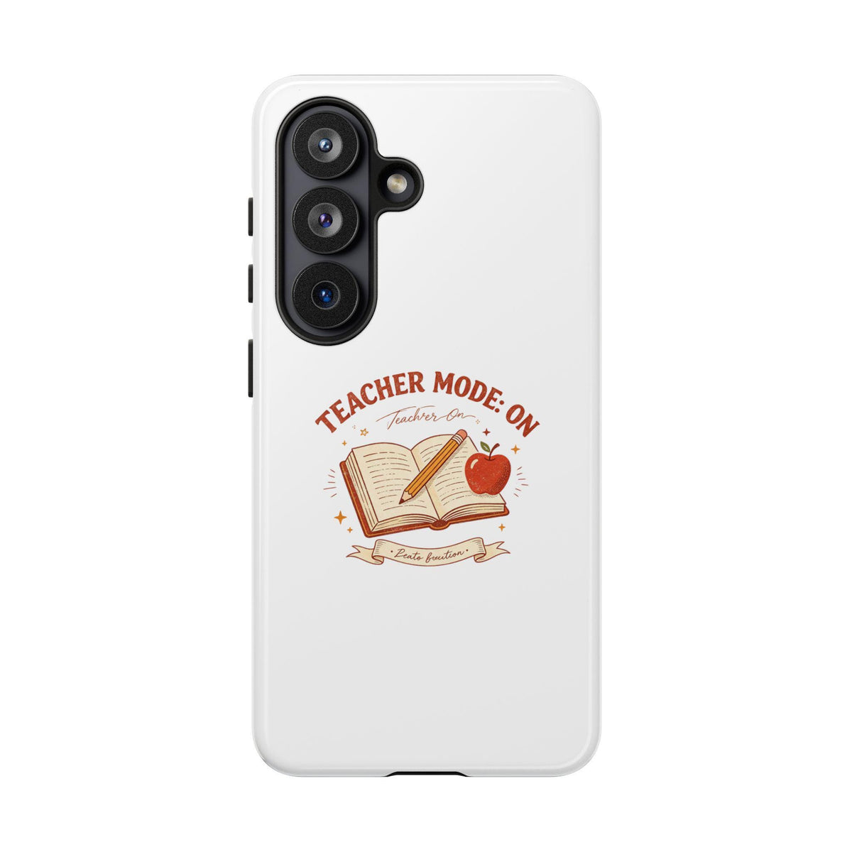 Teacher Mode On Book And Apple Phone Case