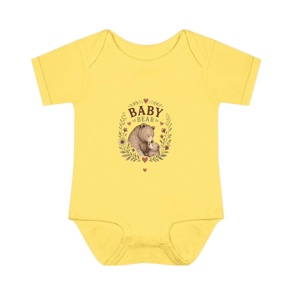 Baby Bear illustration Infant Bodysuit | Woodland Nursery, Cute Bear