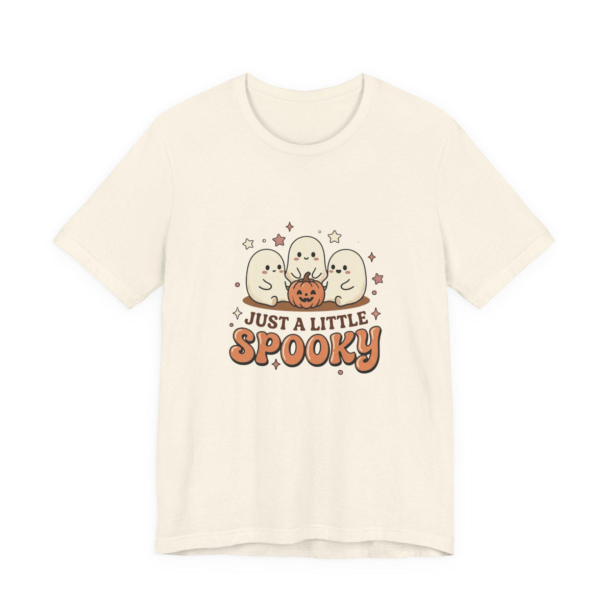 Just a Little Spooky T-Shirt | Cute Ghosts Pumpkin Halloween