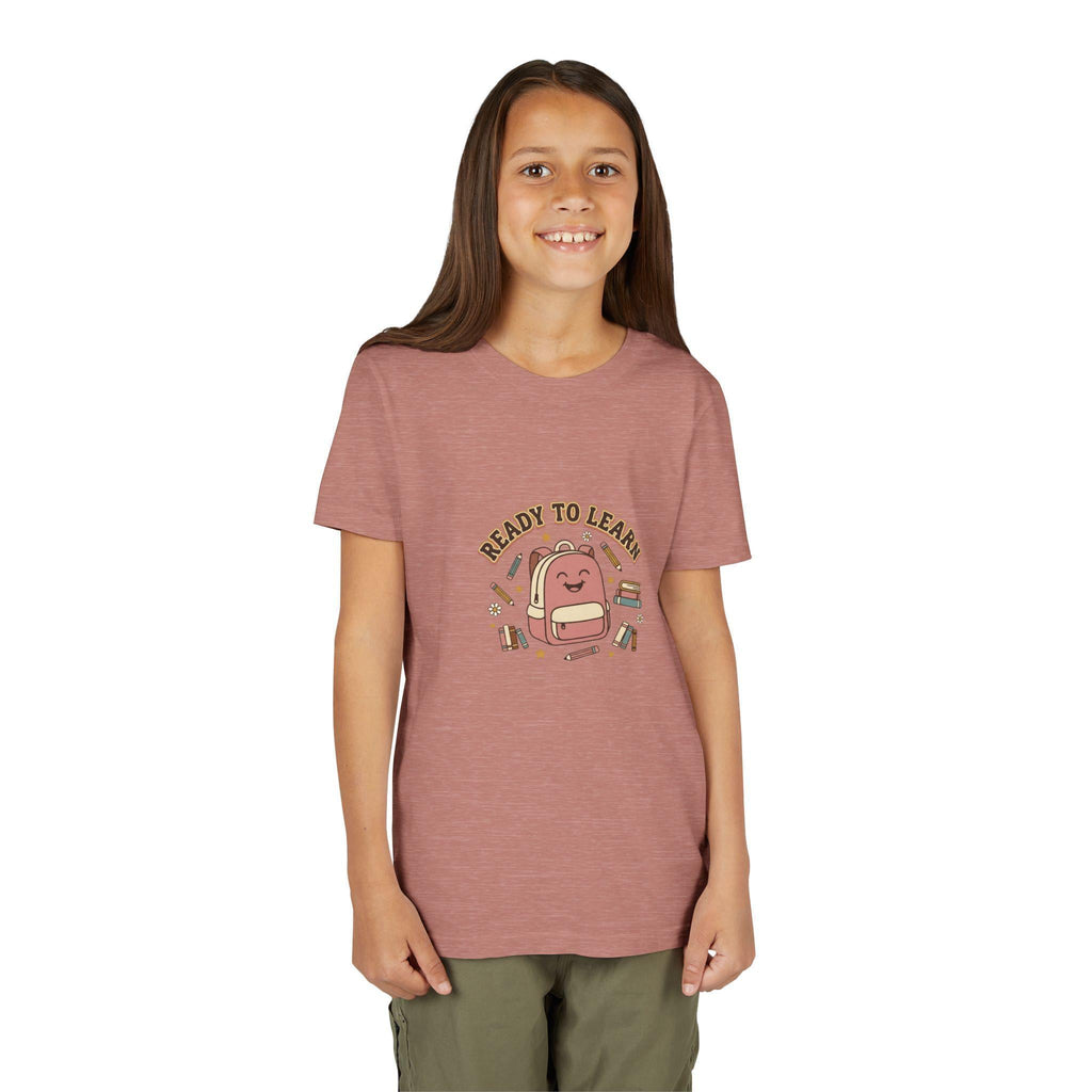 Ready to Learn Backpack Youth Tee | Back to School Kids Shirt